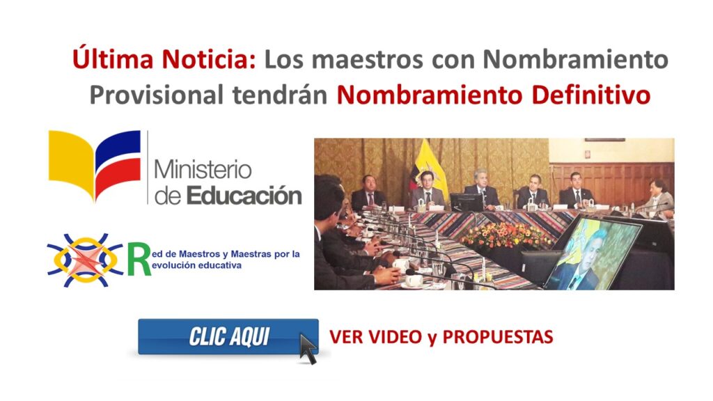 Última Noticia: Los maestros con Nombramiento Provisional tendrán Nombramiento Definitivo
