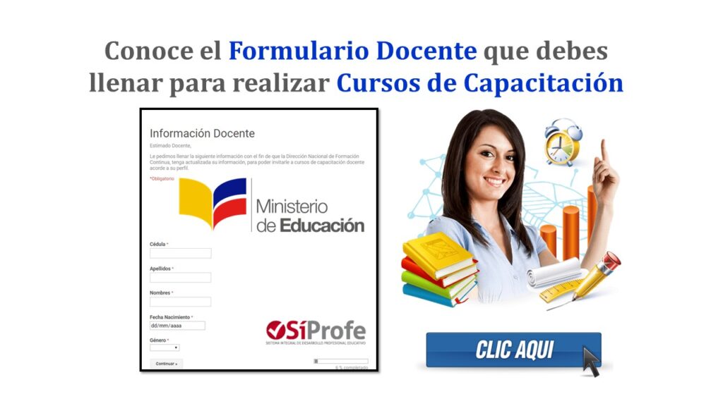 Conoce el Formulario Docente que debes llenar para realizar Cursos de Capacitación - MinEduc