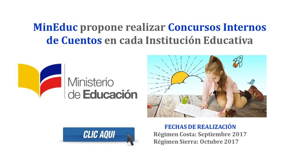 MinEduc propone realizar Concursos Internos de Cuentos en cada Institución Educativa