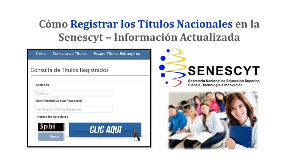 Todo lo que Necesitas Saber sobre el Registro de Títulos Nacionales en la Senescyt