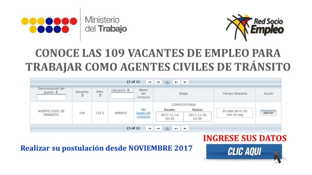 Conoce las 109 Vacantes de Empleo para Trabajar como Agentes Civiles de Tránsito