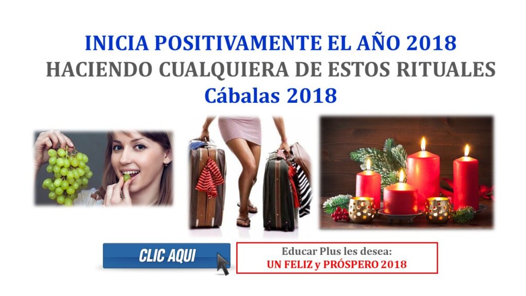 Inicia positivamente el año 2018 haciendo cualquiera de estos Rituales - Cábalas 2018