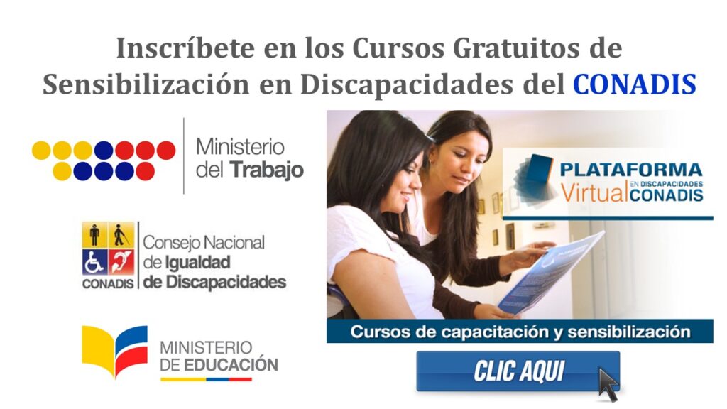 Inscríbete en los Cursos Gratuitos de Sensibilización en Discapacidades del CONADIS