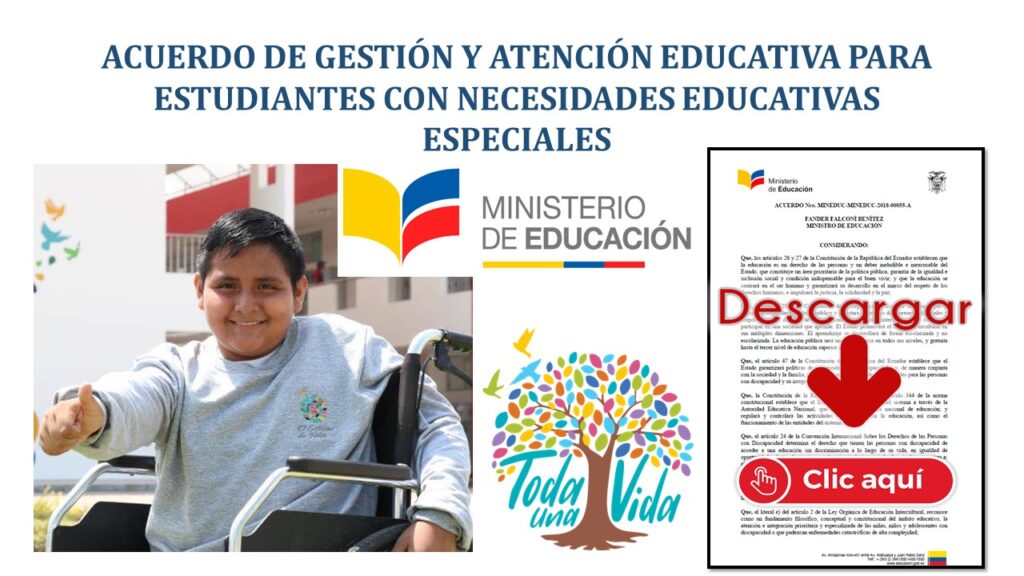 Acuerdo de Gestión y Atención Educativa para Estudiantes con Necesidades Educativas Especiales