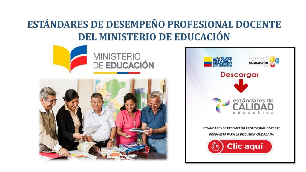 Estándares de Desempeño Profesional Docente del Ministerio de Educación