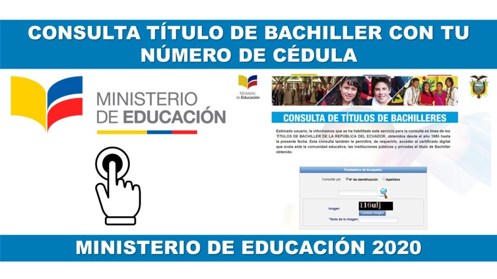 Consulta Título de Bachiller del Ministerio de Educación 2020