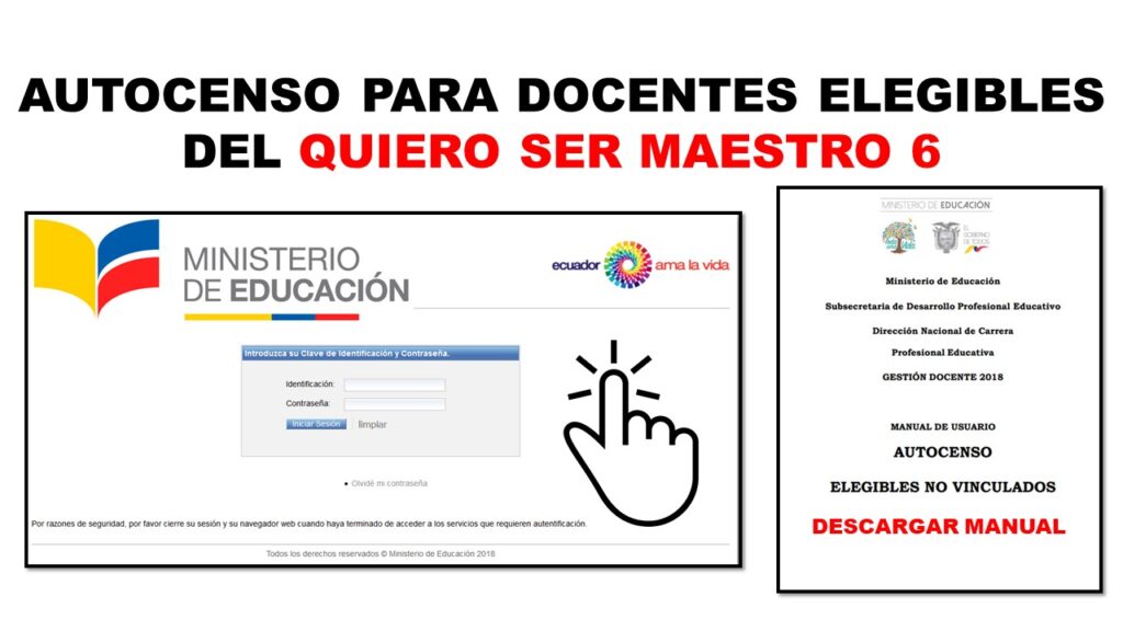 Autocenso para Docentes Elegibles del Quiero Ser Maestro 6