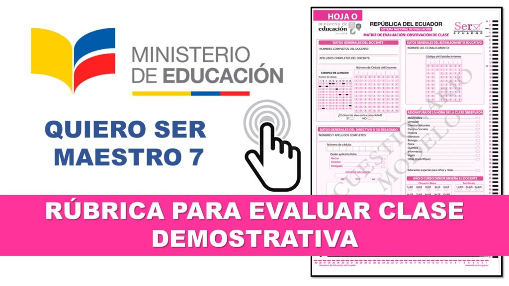 Rúbrica para Evaluar Clase Demostrativa - Quiero Ser Maestro 7