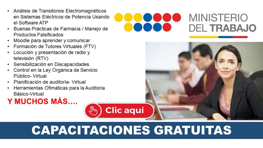 Capacitaciones Gratuitas del Ministerio de Trabajo