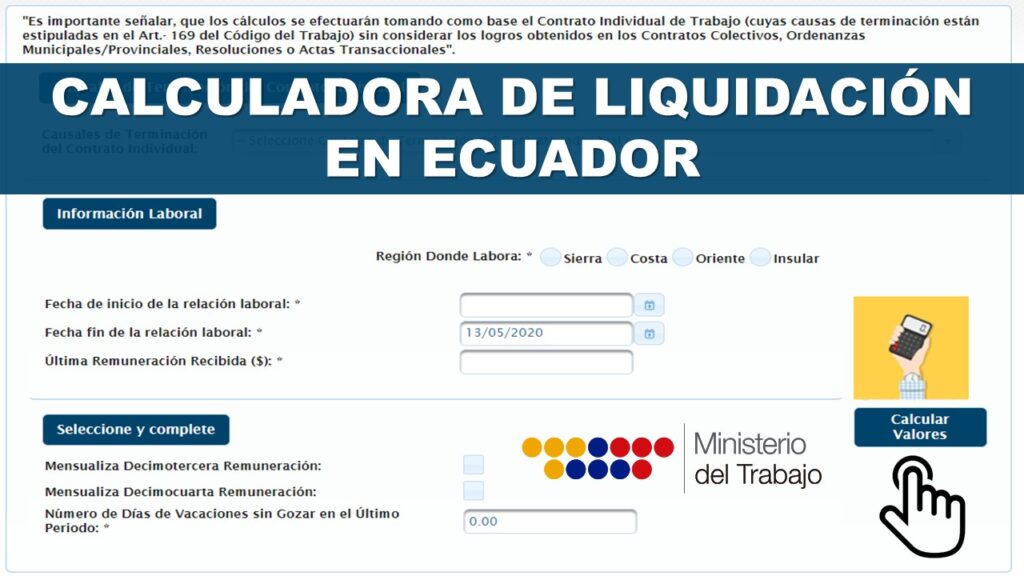 Calculadora de Liquidación en Ecuador