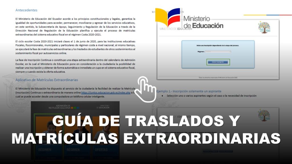 Guía de Traslados y Matrículas Extraordinarias del MinEduc