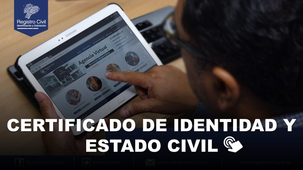 Certificado de Identidad y Estado Civil