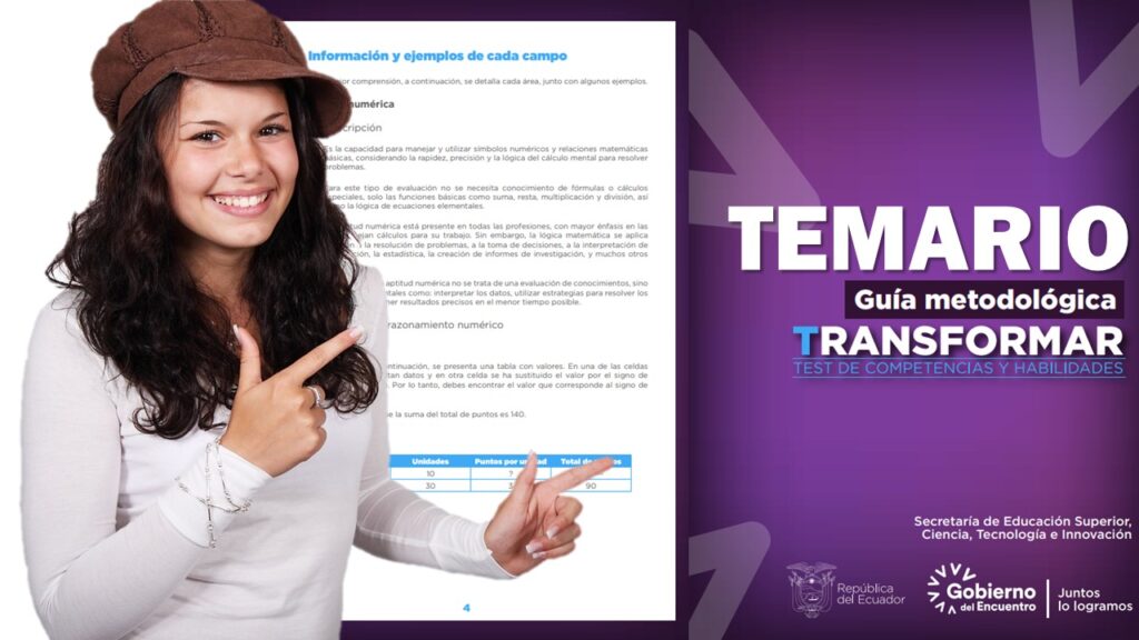 Temario para el Test Transformar