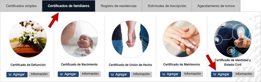 Certificado de Identidad y Estado Civil
