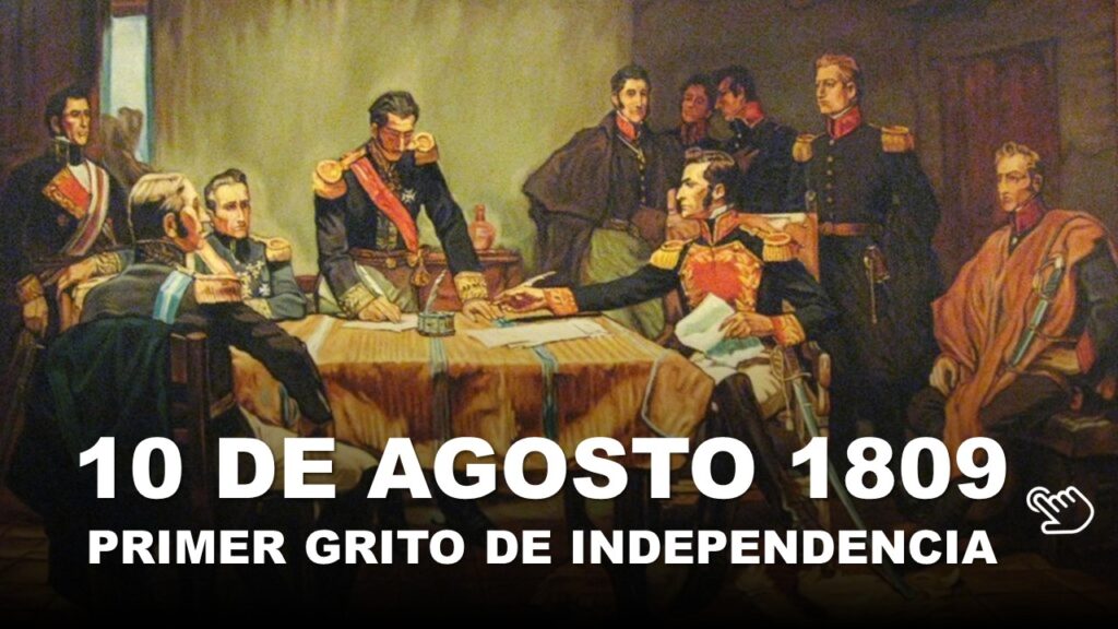 10 de Agosto, Primer Grito de Independencia en Ecuador