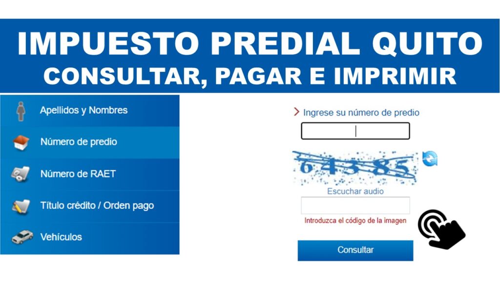 Impuesto Predial Quito Consultar, Pagar e Imprimir