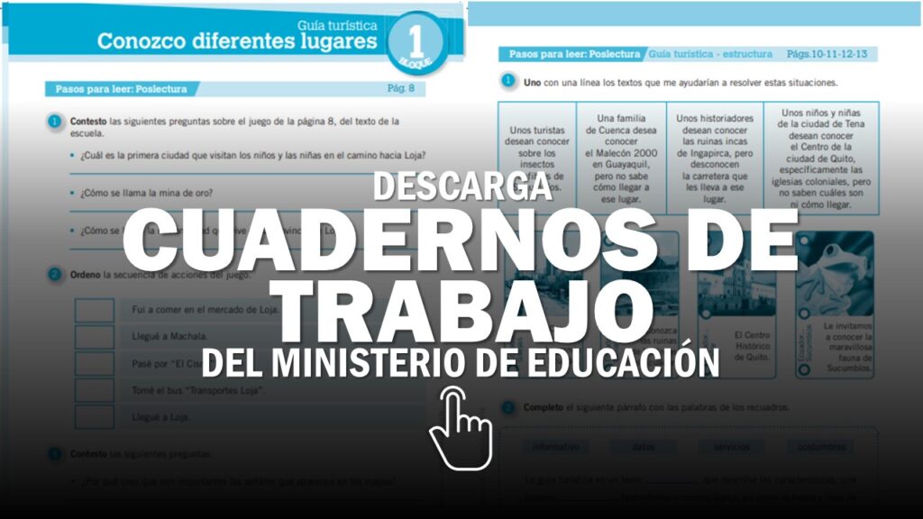 Descarga Cuadernos de Trabajos del Ministerio de Educación