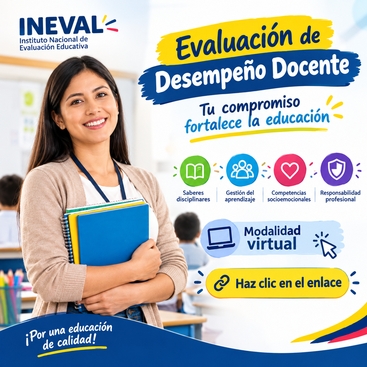 Evaluación de Desempeño Docente: Ineval refuerza la responsabilidad profesional en Ecuador